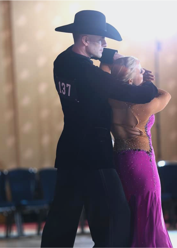Photo of dancesport competitors after lessons in country dance lessons denver from Colorado DanceSport. Country dance lessons denver.