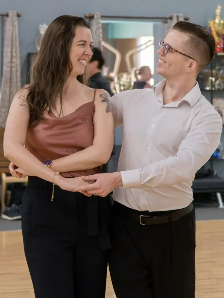 A couple enjoying social ballroom dancing from colorado DanceSport
